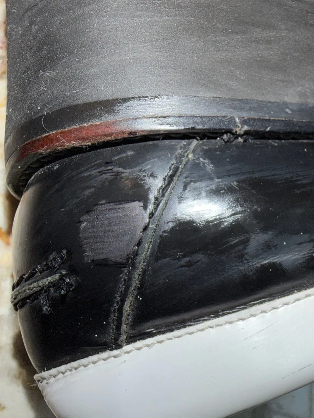 J.W. Anderson $325 Black & White Womens Platform Penny Loafer 7 GUC